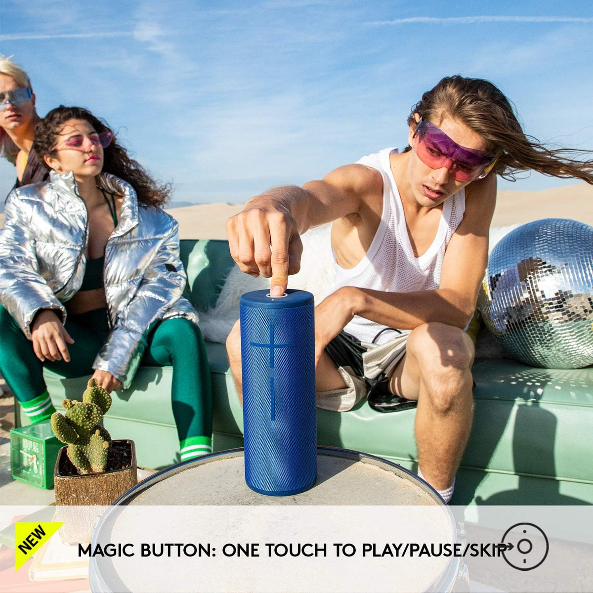Ultimate Ears MEGABOOM 3 Portable Wireless Bluetooth Speaker Lagoon Blue - Refurbished