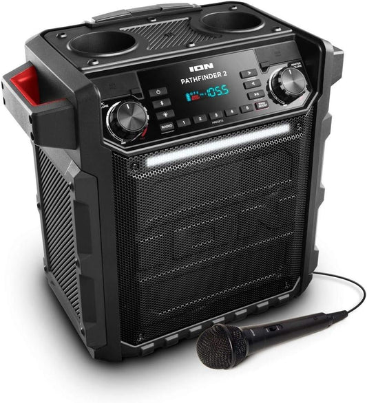 Ion Pathfinder II Rugged Bluetooth Portable Speaker - Red