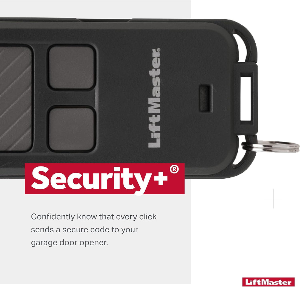 LiftMaster 890MAX Security+ 3-Button Mini Remote Garage Door Opener Control - Include 3-Volt Battery
