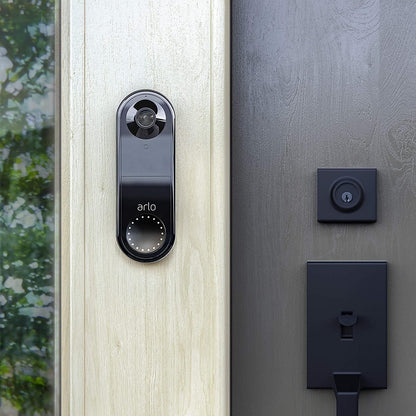 Arlo Essential Wired Video Doorbell Black  - AVD1001B Refurbished
