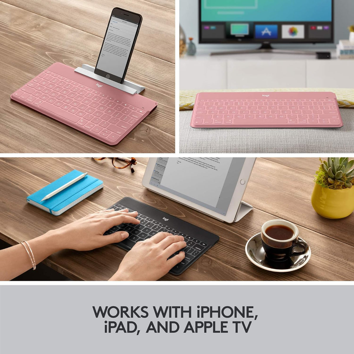 Logitech Keys-to-Go Super-Slim and Super-Light Bluetooth Keyboard for iPhone & iPad - Used Like New