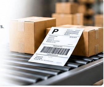 Shipping labels and packages